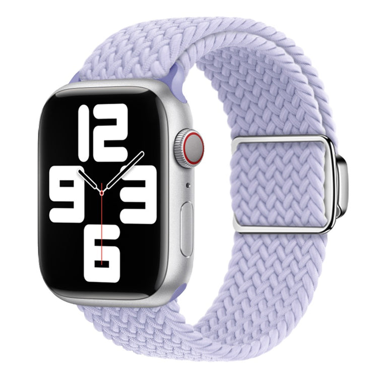 Mega Skøn Metal Og Nylon Universal Rem passer til Apple Smartwatch - Lilla#serie_9