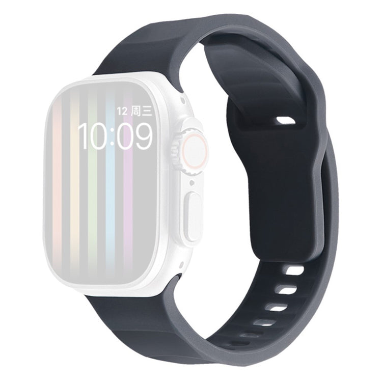 Mega Komfortabel Silikone Universal Rem passer til Apple Smartwatch - Sølv#serie_13