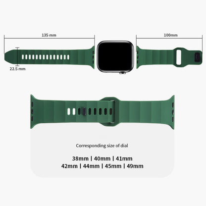 Apple Watch Series 9 41mm wavy style silicone strap - Pink#serie_5