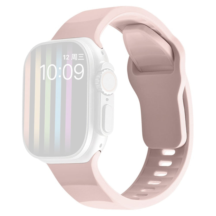 Mega Komfortabel Silikone Universal Rem passer til Apple Smartwatch - Pink#serie_6
