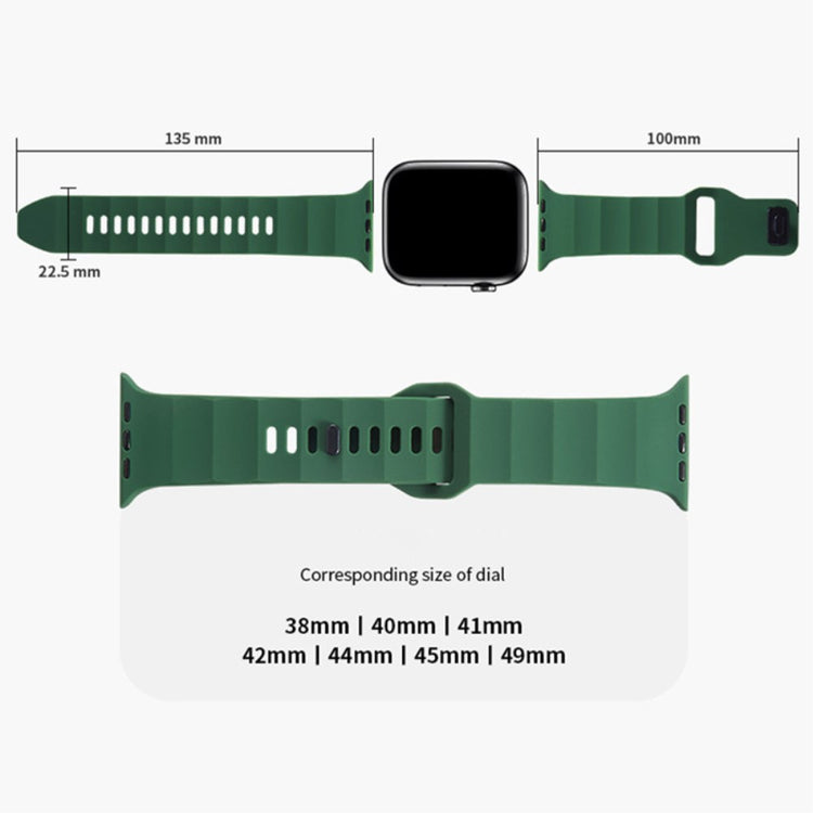 Mega Komfortabel Silikone Universal Rem passer til Apple Smartwatch - Rød#serie_8