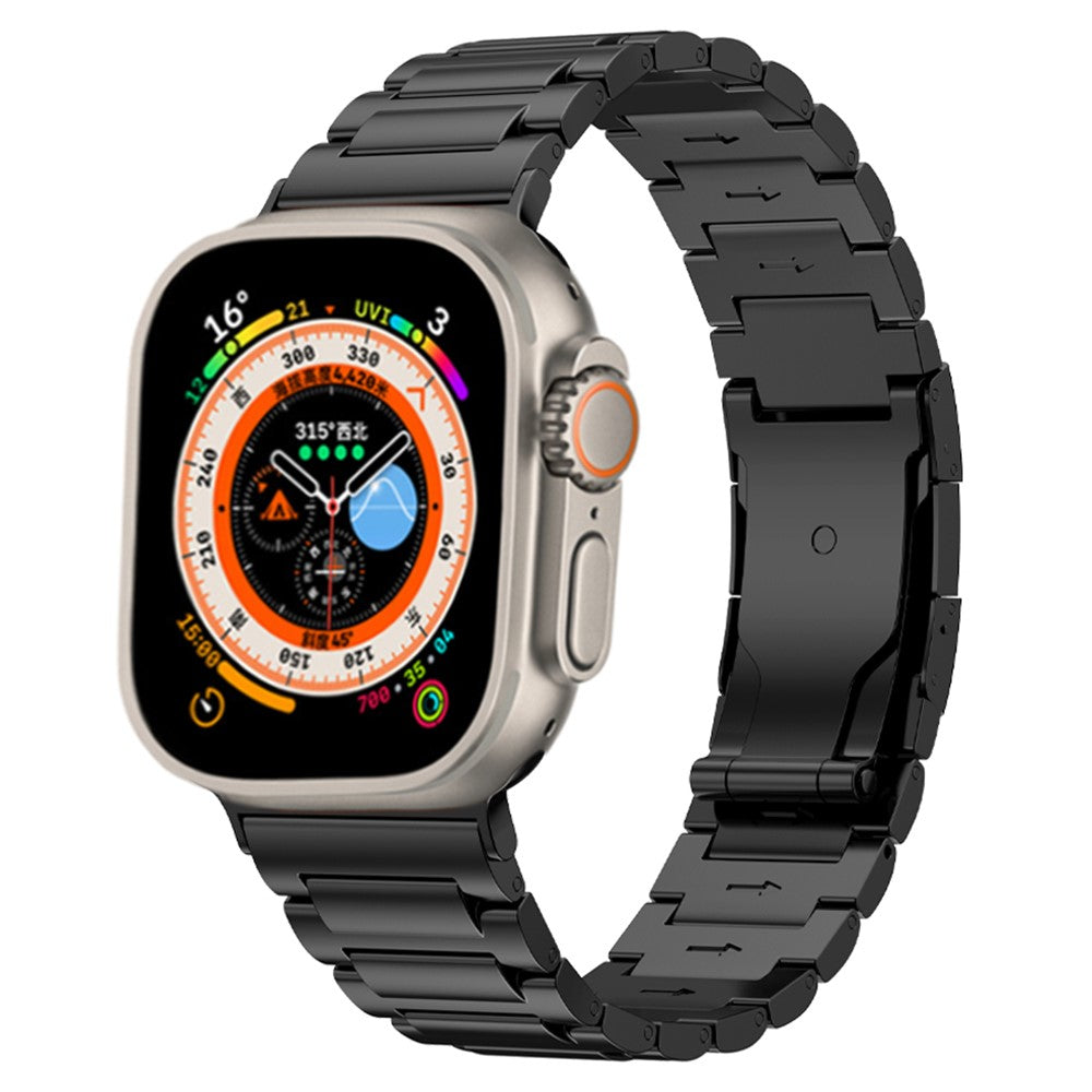 Vildt Kønt Metal Universal Rem passer til Apple Smartwatch - Sort#serie_1