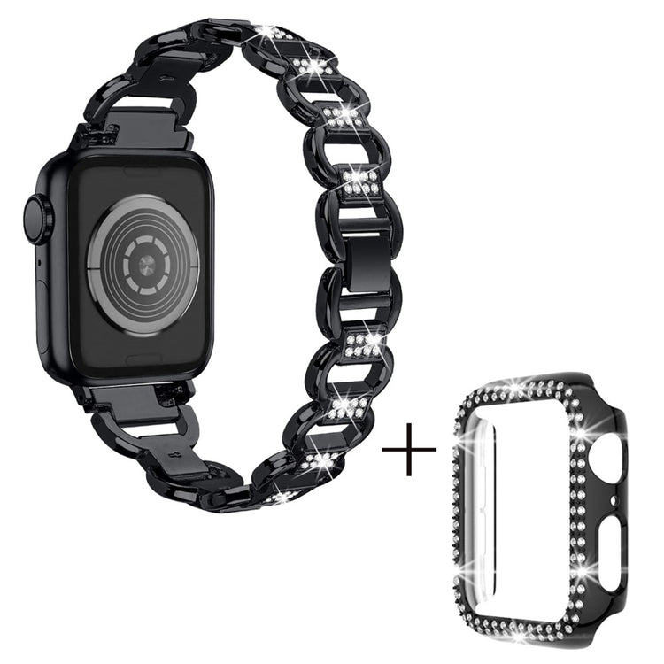 Metal Cover passer til Apple Watch Series 1-3 42mm - Sort#serie_2