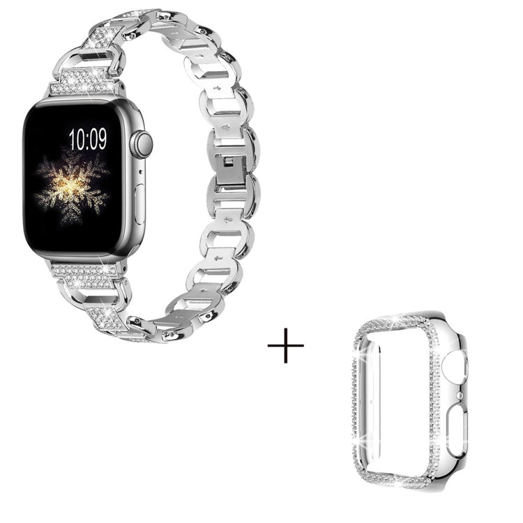 Metal Cover passer til Apple Watch Series 1-3 42mm - Sølv#serie_4
