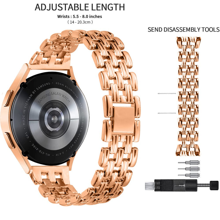 Fremragende Metal Universal Rem passer til Samsung Smartwatch - Guld#serie_3