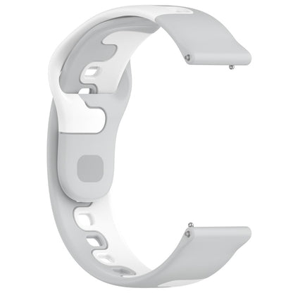 Mega Hårdfør Silikone Universal Rem passer til Smartwatch - Sølv#serie_8