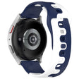 20mm Universal dual color silicone strap - Black / Red