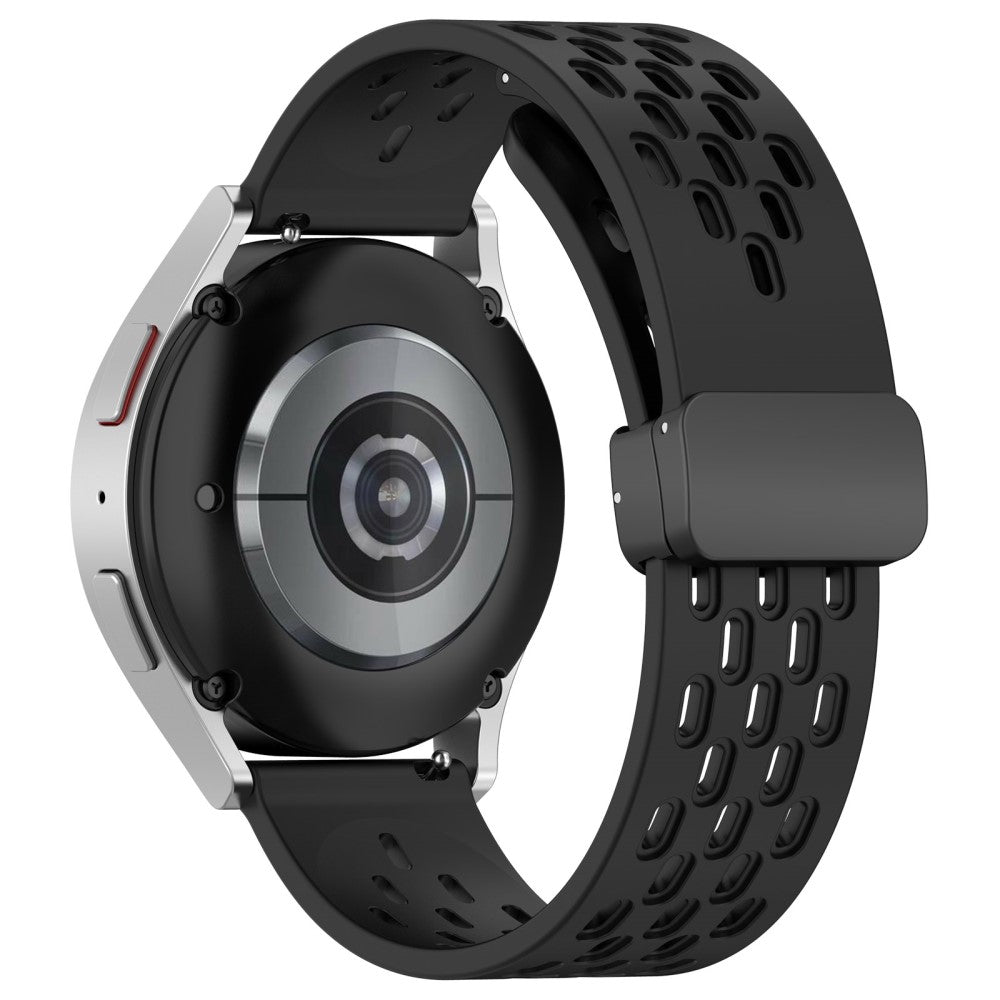 20mm silicone strap for Samsung Galaxy Watch 6 / 5 / 4 - Black#serie_1