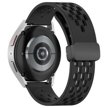 20mm silicone strap for Samsung Galaxy Watch 6 / 5 / 4 - Black#serie_1