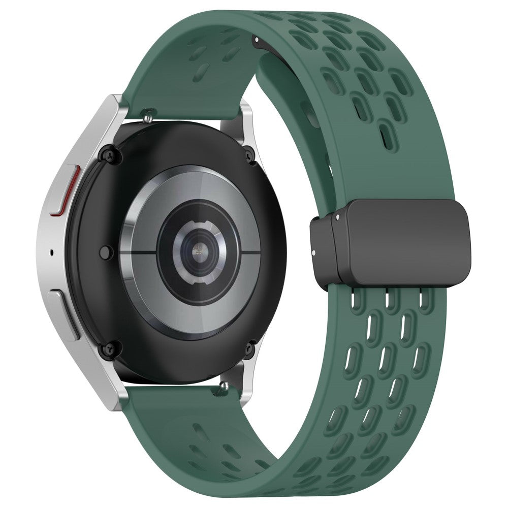 20mm silicone strap for Samsung Galaxy Watch 6 / 5 / 4 - Dark Green#serie_11