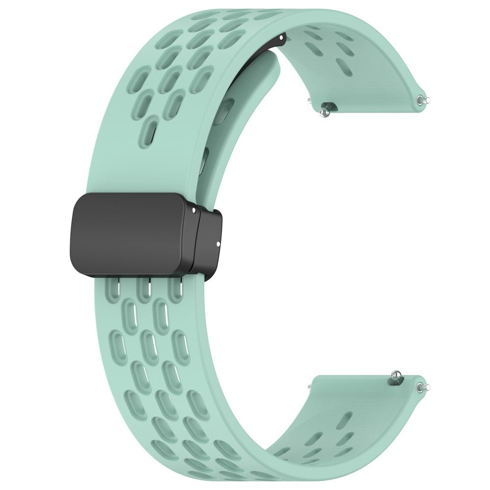Helt Vildt Cool Metal Og Silikone Universal Rem passer til Smartwatch - Grøn#serie_12