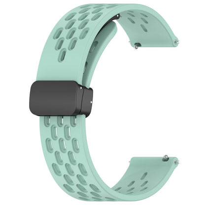 Helt Vildt Cool Metal Og Silikone Universal Rem passer til Smartwatch - Grøn#serie_12