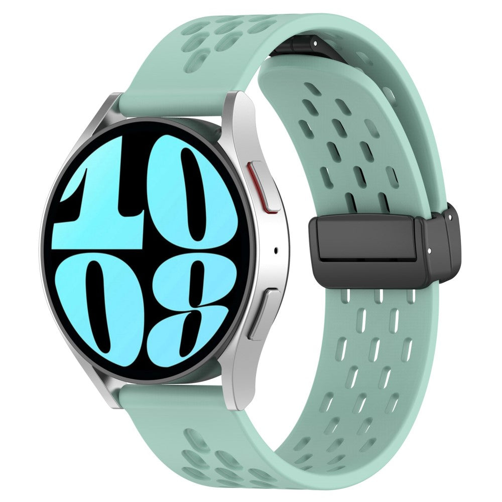 Helt Vildt Cool Metal Og Silikone Universal Rem passer til Smartwatch - Grøn#serie_12