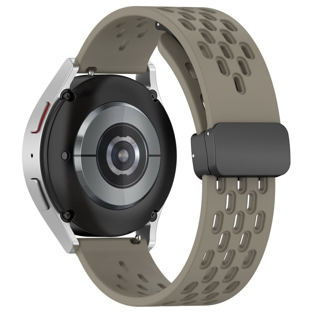 20mm silicone strap for Samsung Galaxy Watch 6 / 5 / 4 - Space Grey#serie_13