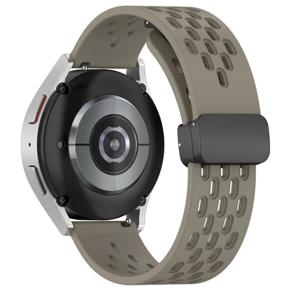 20mm silicone strap for Samsung Galaxy Watch 6 / 5 / 4 - Space Grey#serie_13