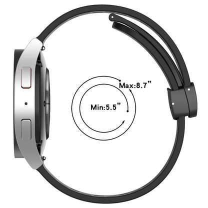 20mm silicone strap for Samsung Galaxy Watch 6 / 5 / 4 - Navy Green#serie_3