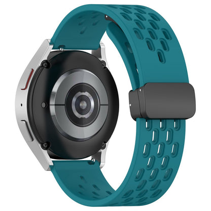 20mm silicone strap for Samsung Galaxy Watch 6 / 5 / 4 - Navy Green#serie_3
