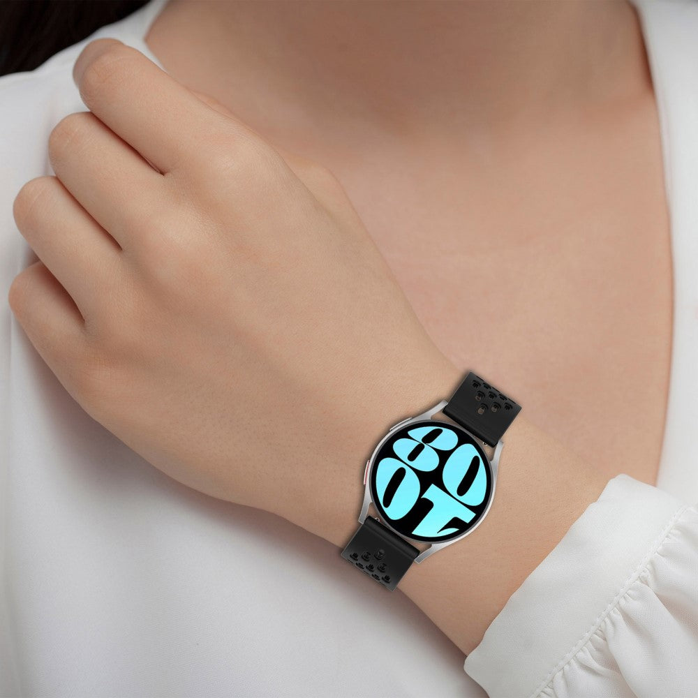 Helt Vildt Cool Metal Og Silikone Universal Rem passer til Smartwatch - Rød#serie_5