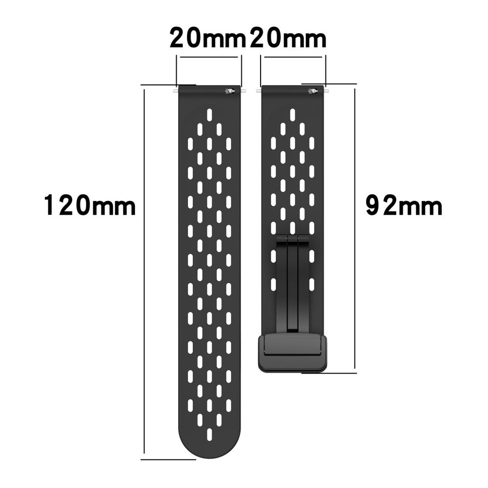 20mm silicone strap for Samsung Galaxy Watch 6 / 5 / 4 - Wine Red#serie_7