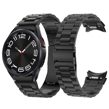 Samsung Galaxy Watch 6 / 5 / 4 metal strap with flat buckle - Black#serie_1