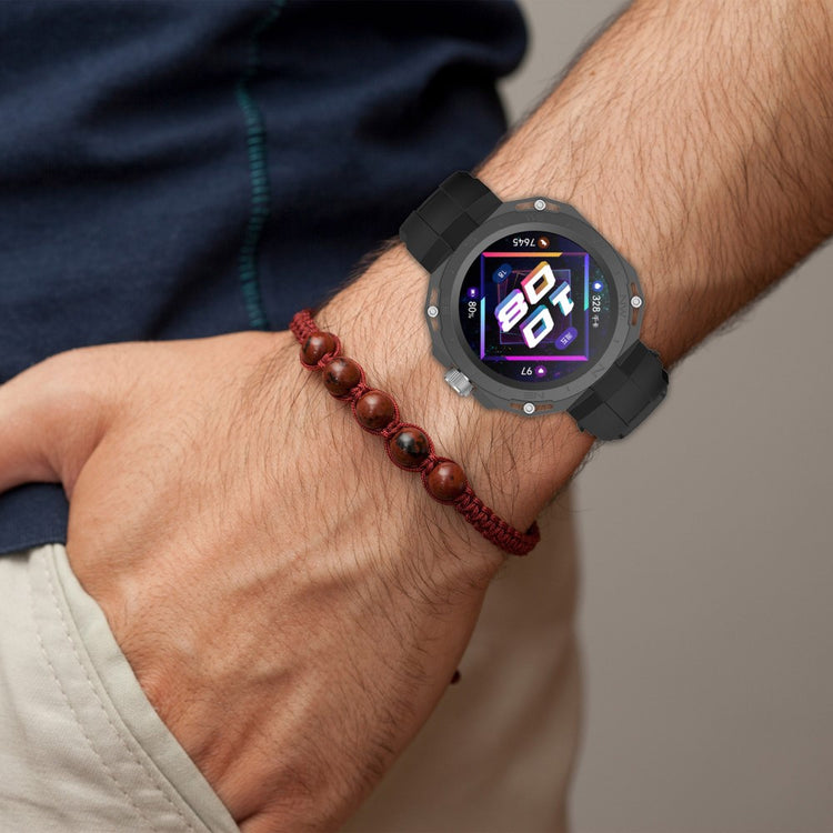 Rigtigt Fint Silikone Rem passer til Huawei Watch GT Cyber - Pink#serie_7