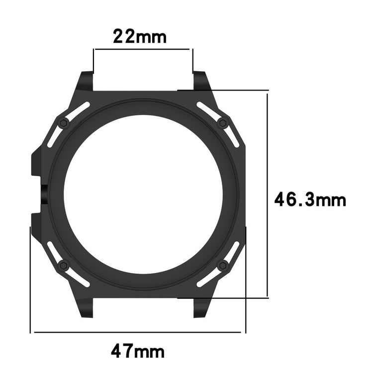 Beskyttende Plastik Bumper passer til Huawei Watch GT Cyber - Sort#serie_1