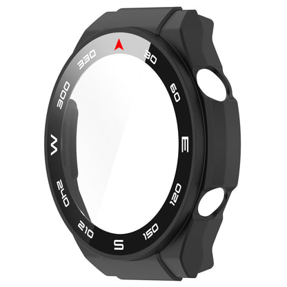 Vildt Godt Cover med Skærmbeskytter i Plastik og Hærdet Glas passer til Huawei Watch Ultimate - Sort#serie_1