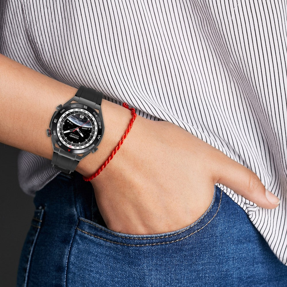 Meget Nydelig Silikone Universal Rem passer til Smartwatch - Rød#serie_2