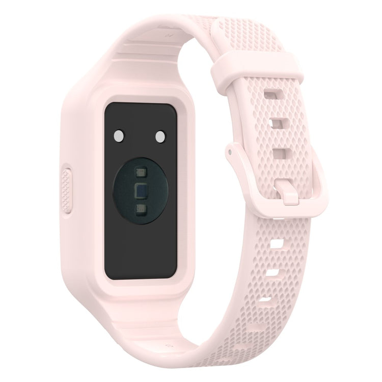 Meget Slidstærk Silikone Universal Rem passer til Huawei Smartwatch - Pink#serie_5