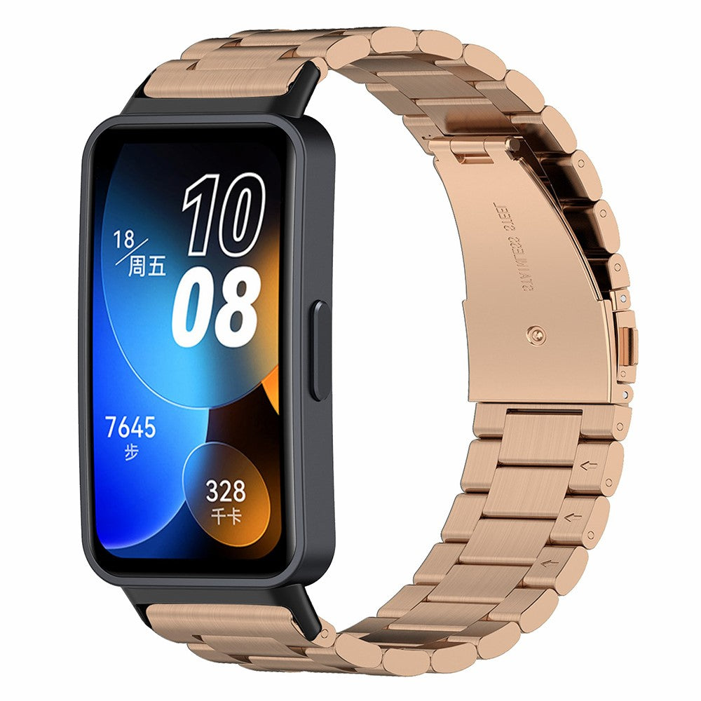 Mega Flot Metal Rem passer til Huawei Band 8 - Pink#serie_2