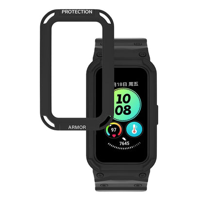 Huawei Band 8 / 7 / 6 strap with protective cover - Black#serie_1