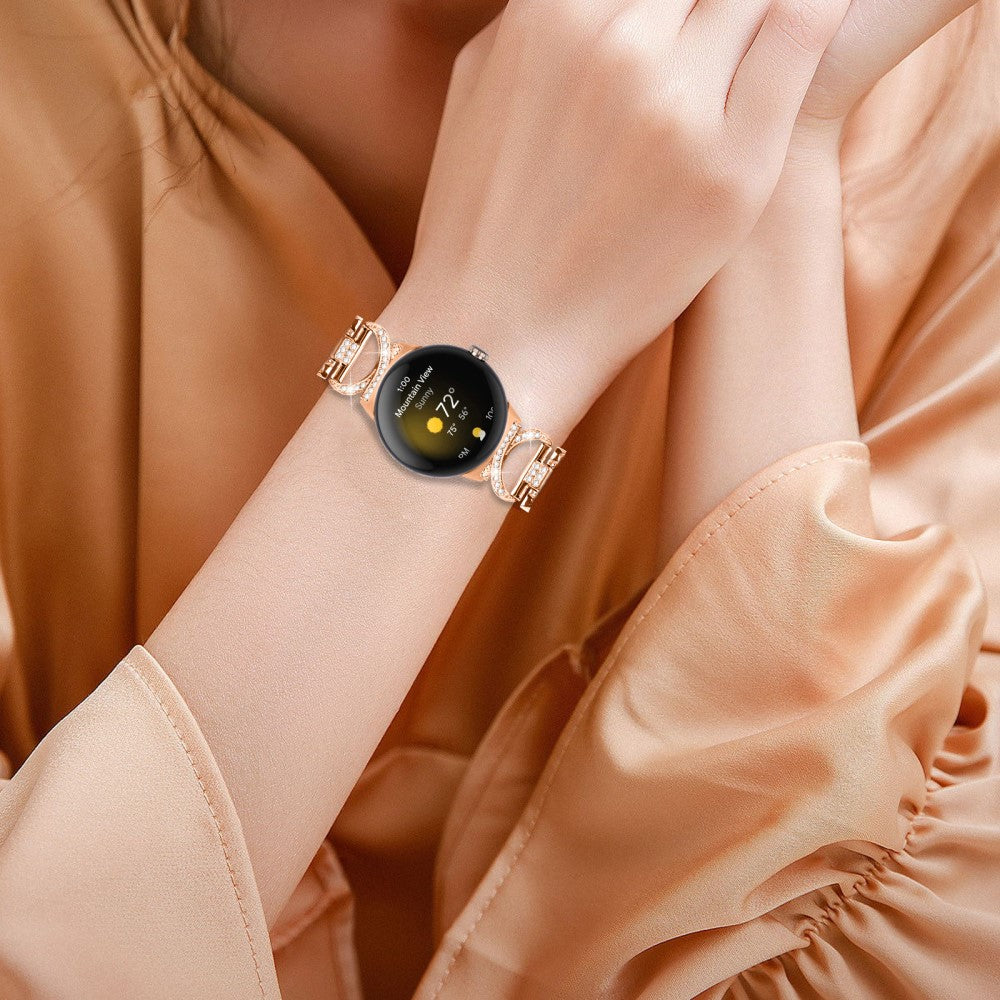 Super Godt Metal Rem passer til Google Pixel Watch - Pink#serie_2