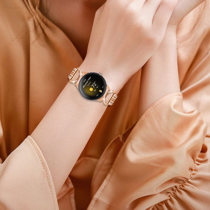 Meget Cool Metal Og Rhinsten Rem passer til Google Pixel Watch - Guld#serie_2