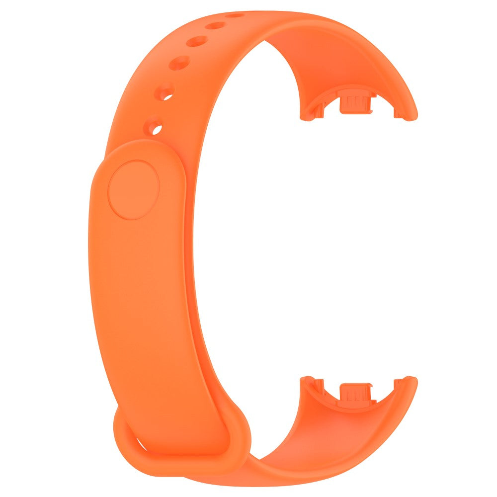 Super Fed Silikone Rem passer til Xiaomi Smart Band 8 - Orange#serie_3