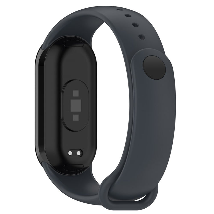 Vildt Flot Silikone Rem passer til Xiaomi Smart Band 8 - Sølv#serie_6