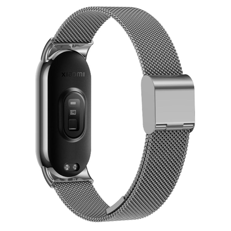 Meget Elegant Metal Rem passer til Xiaomi Smart Band 8 - Sølv#serie_2