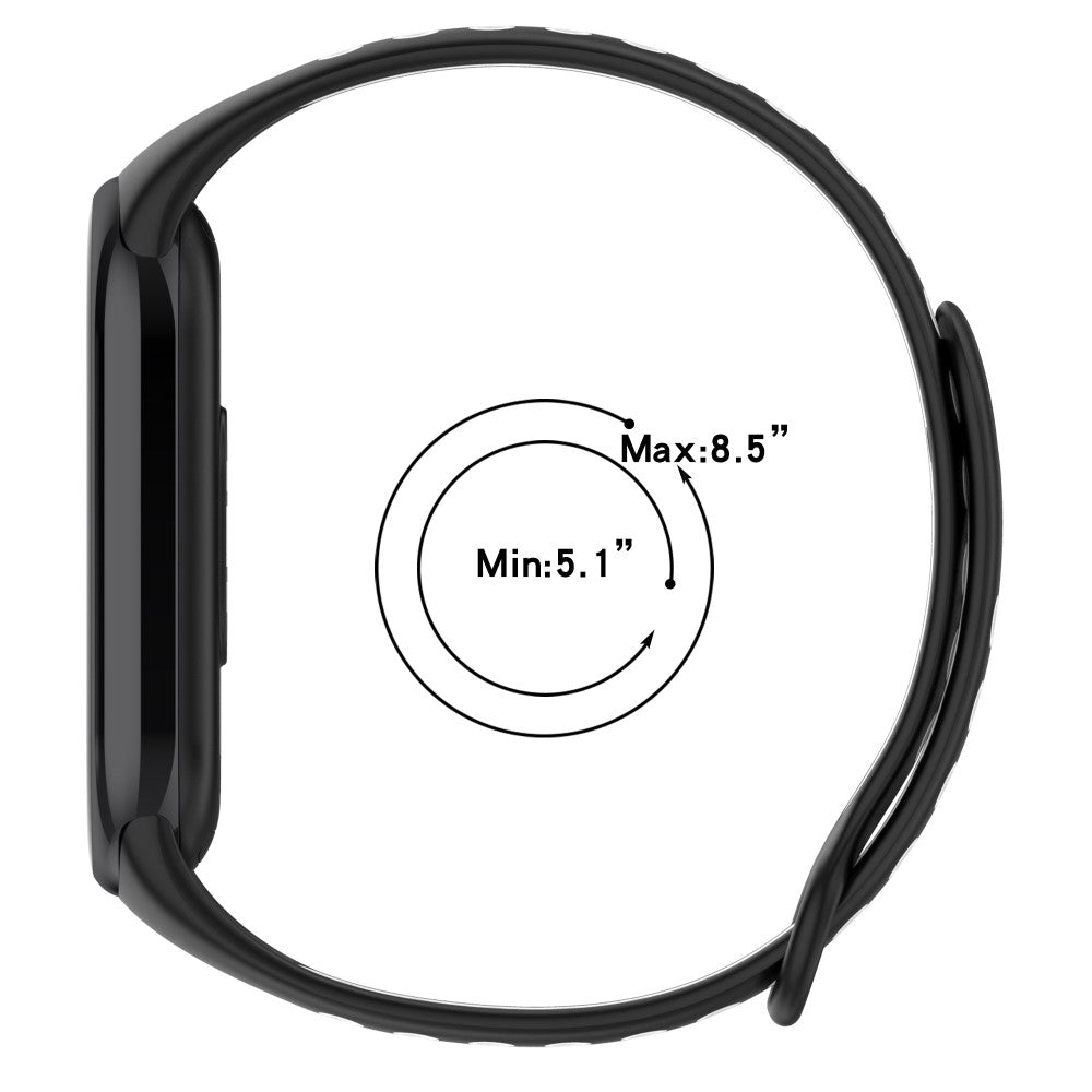 Mega Elegant Silikone Rem passer til Xiaomi Smart Band 8 - Grøn#serie_2
