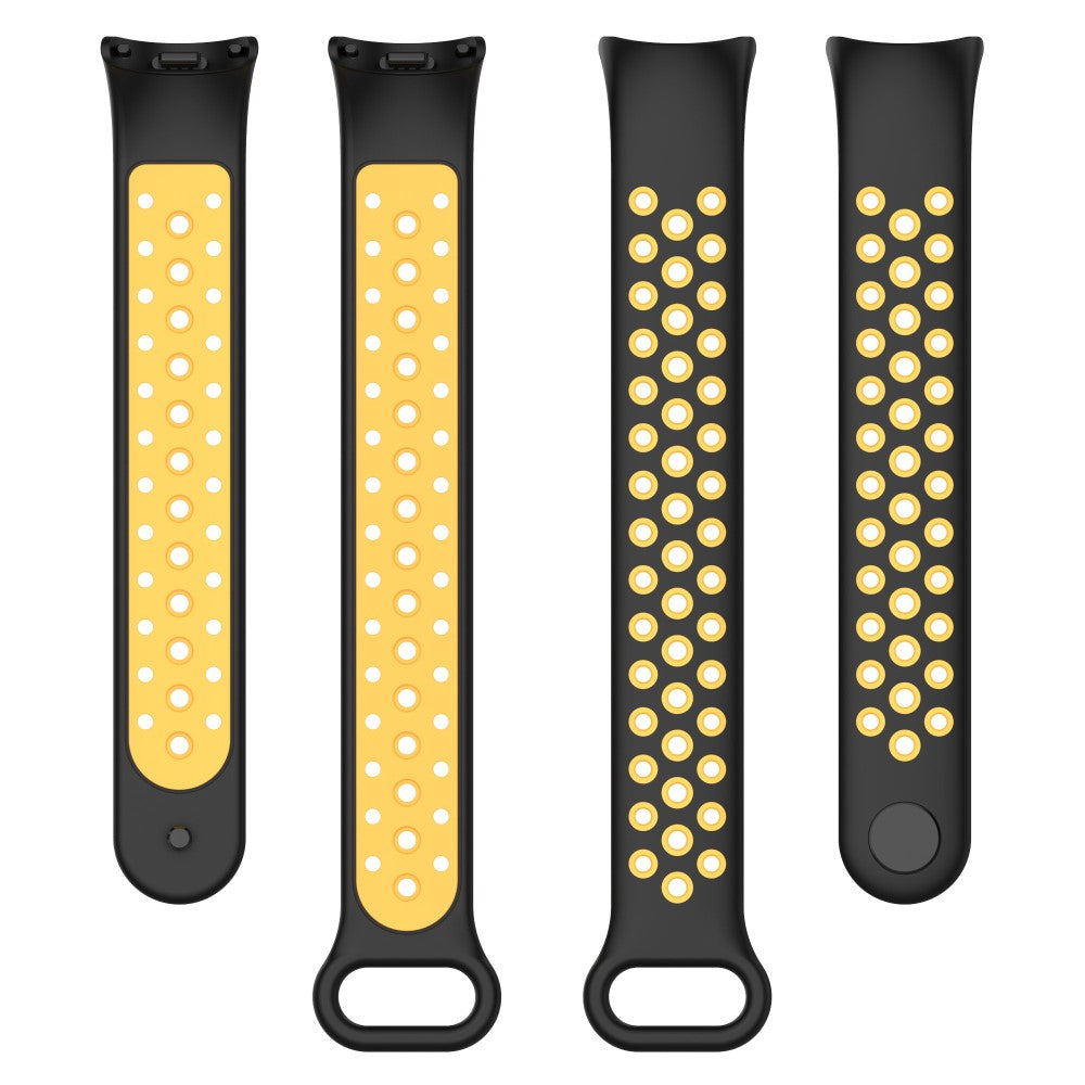 Mega Elegant Silikone Rem passer til Xiaomi Smart Band 8 - Gul#serie_5