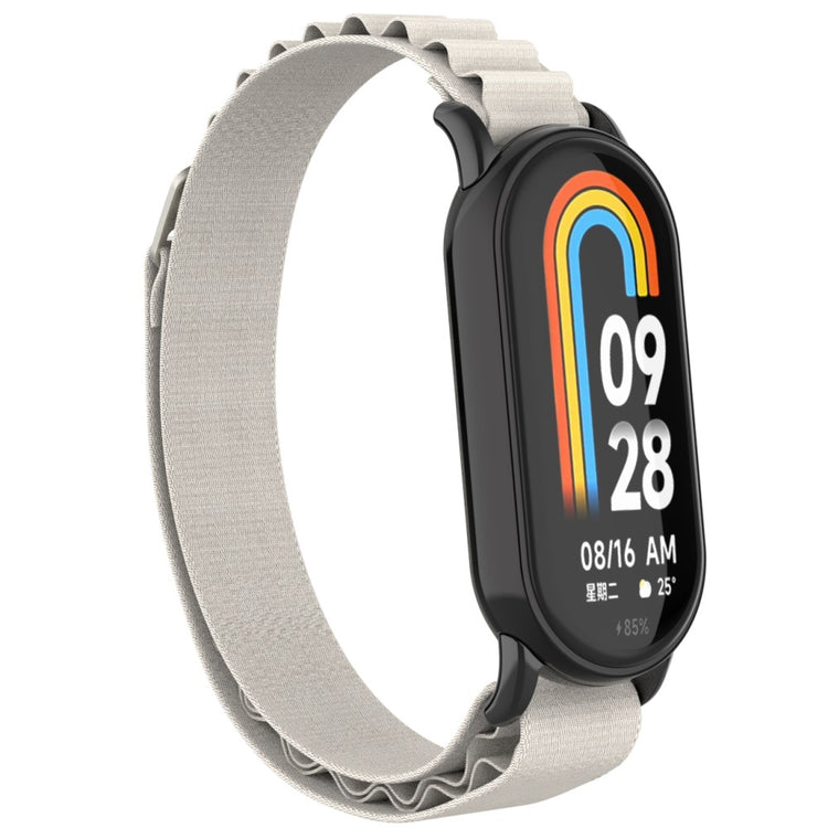 Komfortabel Nylon Rem passer til Xiaomi Smart Band 8 - Sølv#serie_4