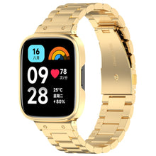 Metal Og Plastik Universal Rem passer til Xiaomi Redmi Watch 3 Active / Xiaomi Mi Watch Lite 3 - Guld#serie_2
