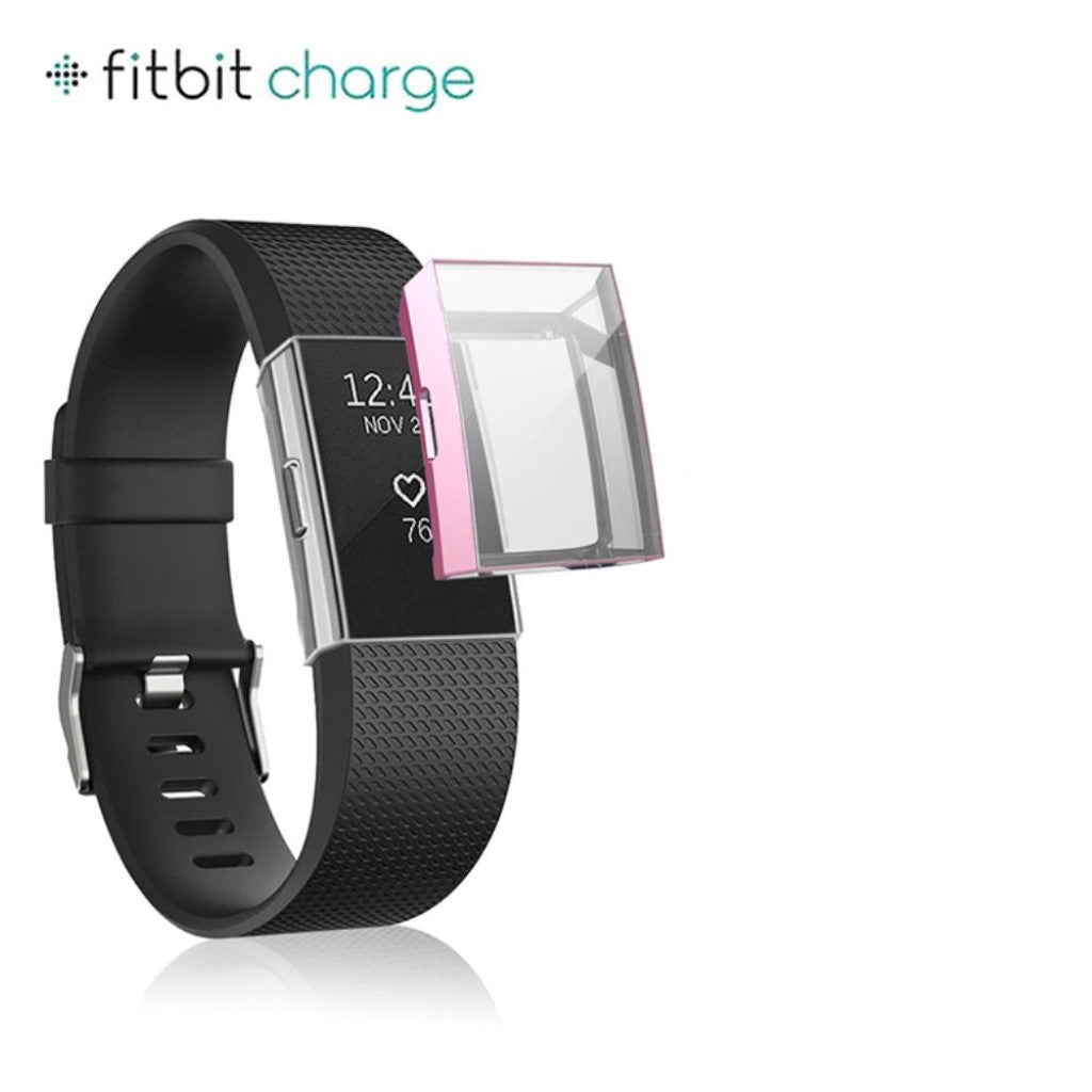 Fint Fitbit Charge 3 Silikone Cover - Pink#serie_3