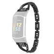 Super Gradevole Fitbit Charge 3 / Fitbit Charge 4 Metallo E Strass Universali Cinturino