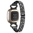 Fitbit Sense 1 / Fitbit Versa 3 Metall Und Strass Universell Armband