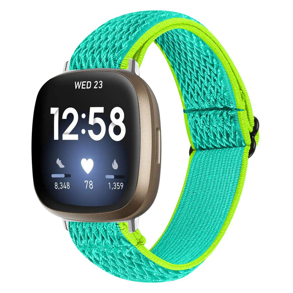 Smuk Nylon Universal Rem passer til Fitbit Sense 2 / Fitbit Versa 4 - Grøn#serie_5