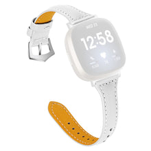Ægte Læder Universal Rem passer til Fitbit Sense 2 / Fitbit Versa 4 - Hvid#serie_1