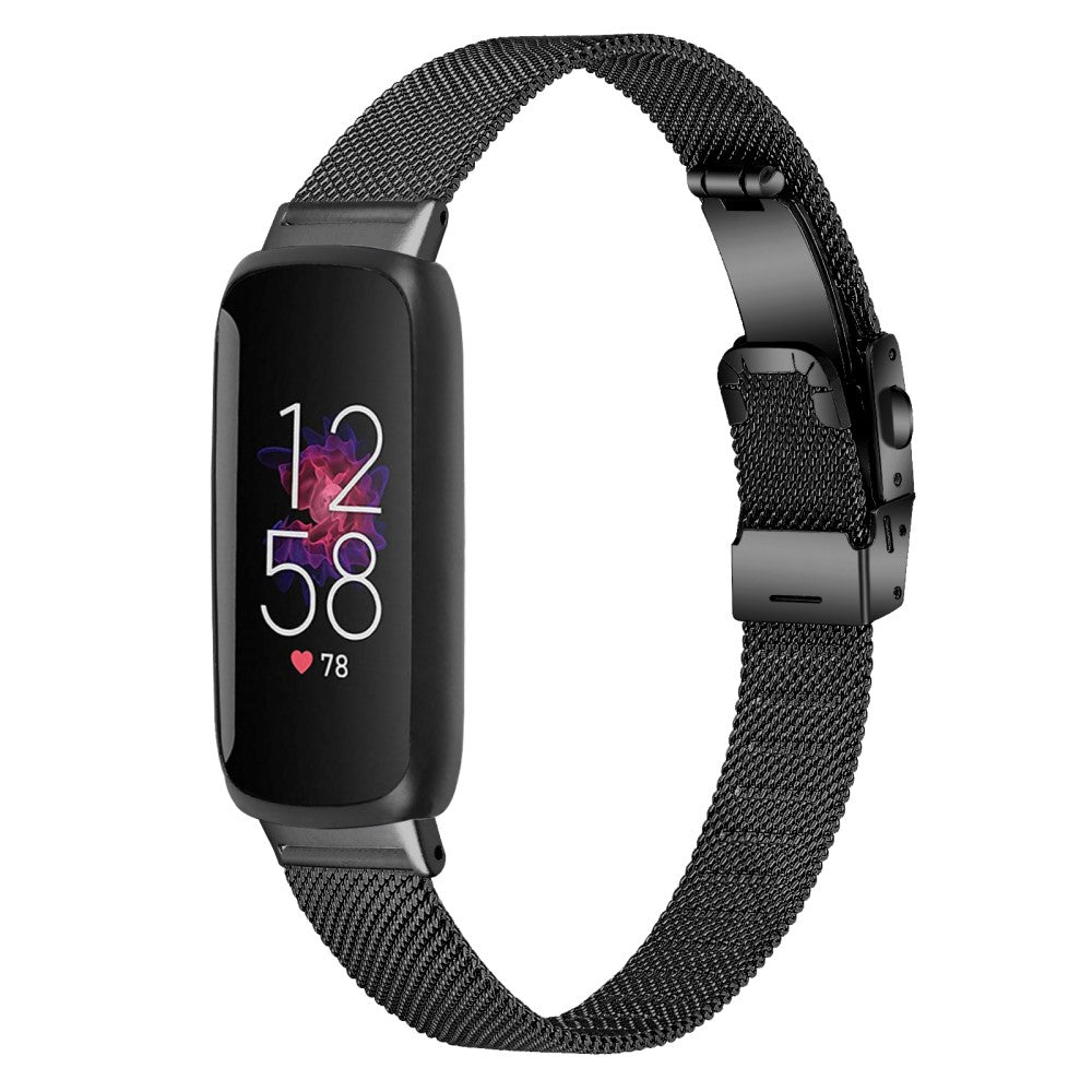 Vildt Pænt Metal Rem passer til Fitbit Inspire 3 - Sort#serie_8