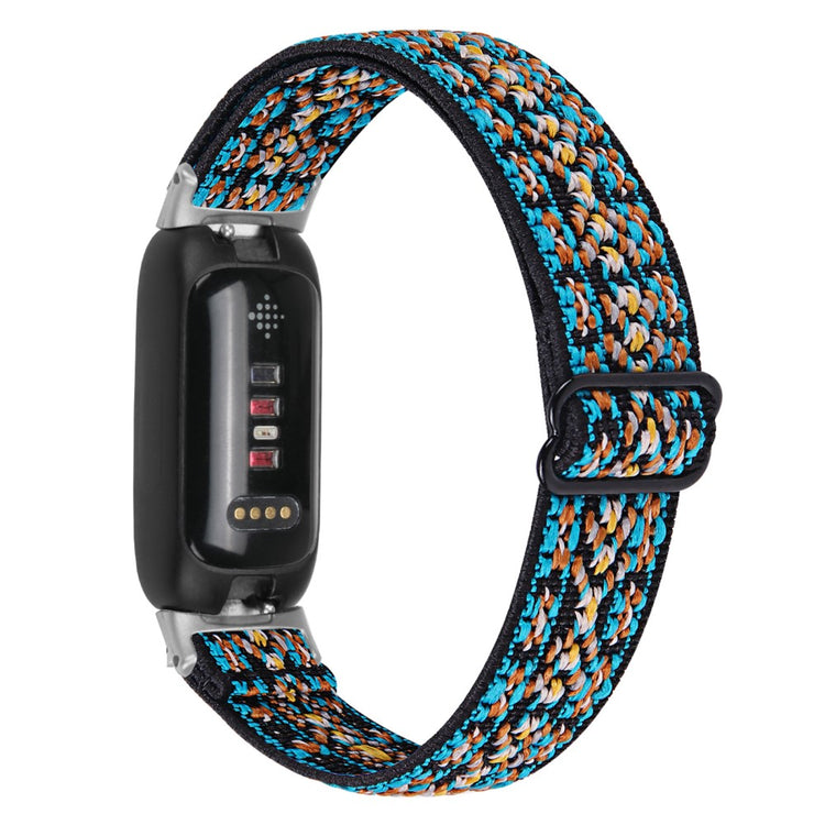 Skøn Nylon Rem passer til Fitbit Inspire 3 - Blå#serie_1