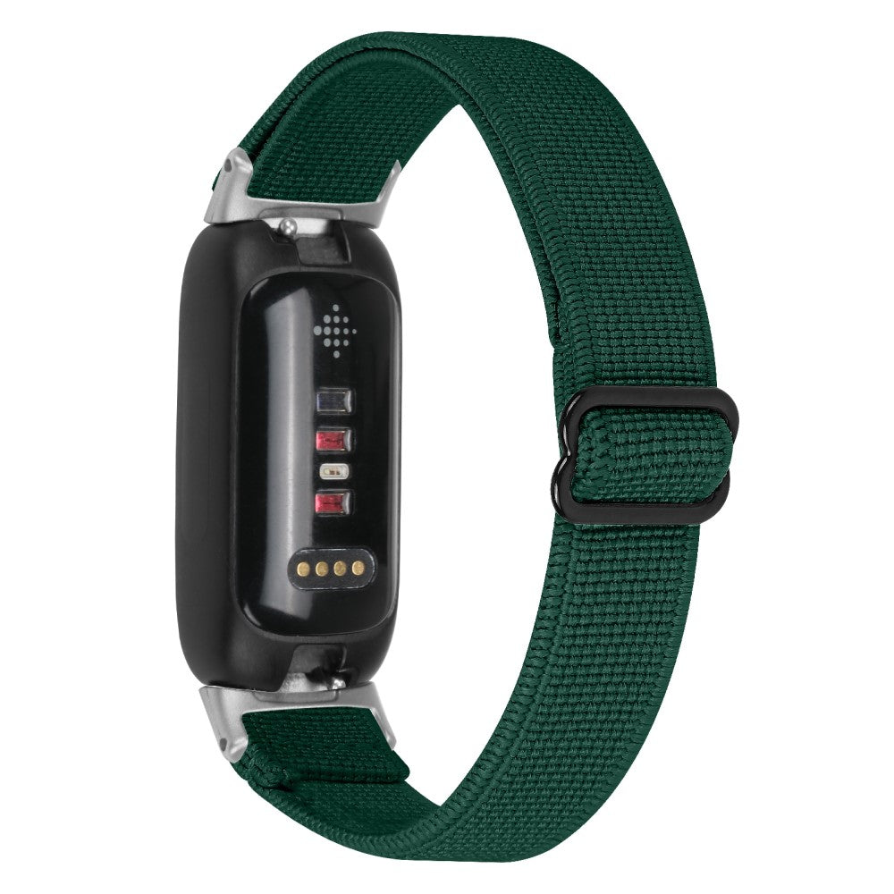 Cool Metal Og Nylon Rem passer til Fitbit Inspire 3 - Grøn#serie_1