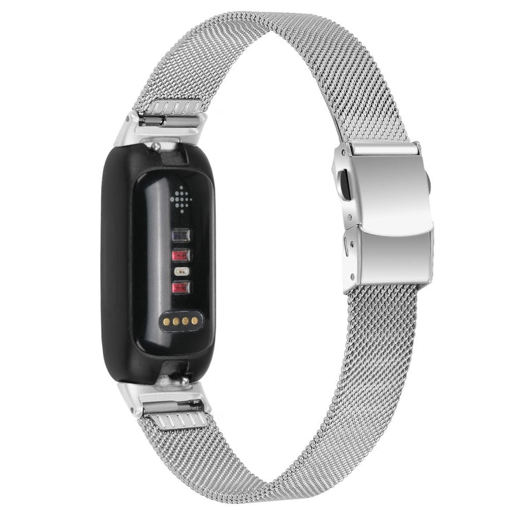 Meget Smuk Metal Rem passer til Fitbit Inspire 3 - Sølv#serie_024