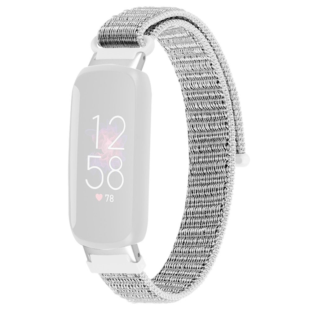 Helt Vildt Skøn Nylon Rem passer til Fitbit Inspire 3 - Hvid#serie_3